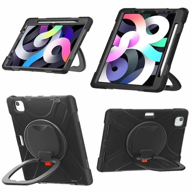 【Powerway】Powerway For iPad 10.9吋-Air5-Air4-專用圓環型藍牙鍵盤-包護殼(送同色無線滑鼠)