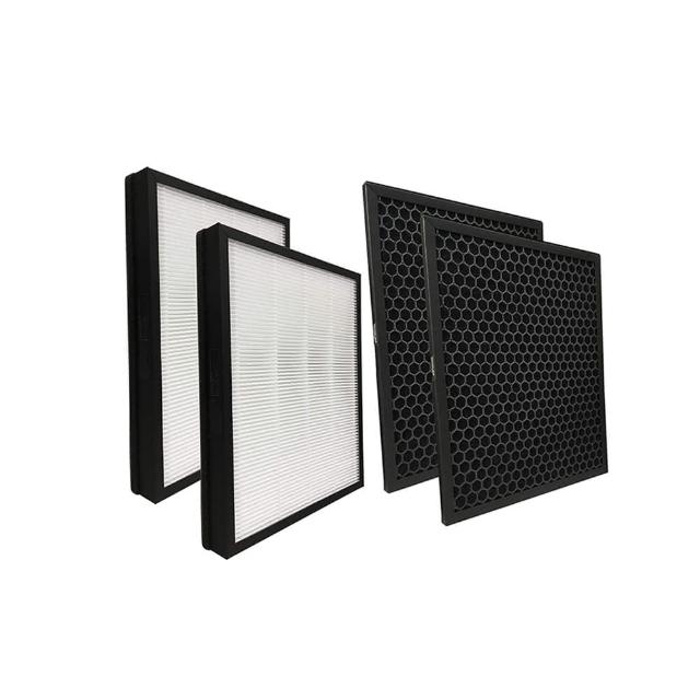 【PUREBURG】適用Philips 飛利浦空氣清淨機 AC5659 副廠濾網組 替代FY5185 FY5182(HEPAX2+活性碳濾心X2)