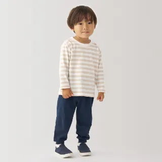 【MUJI 無印良品】幼兒容易穿脫圓領長袖T恤(共5色)