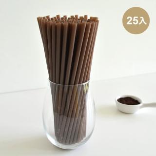 【100%植】環保標章認證吸管 環保吸管 咖啡吸管6*210mm 25入