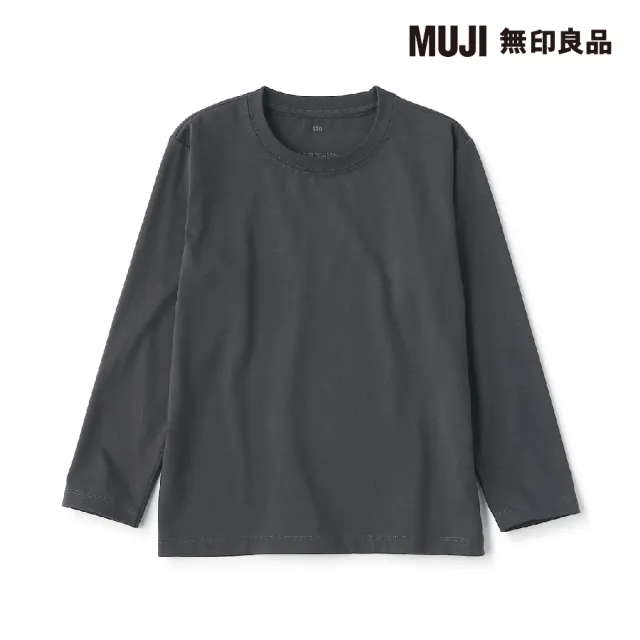 【MUJI 無印良品】兒童圓領長袖T恤(共6色)