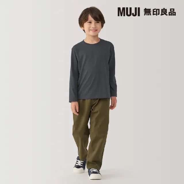 【MUJI 無印良品】兒童圓領長袖T恤(共6色)