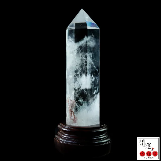 開運方程式】天然巴西頂級白水晶柱W57(白水晶柱的能量較尖銳集中快速 