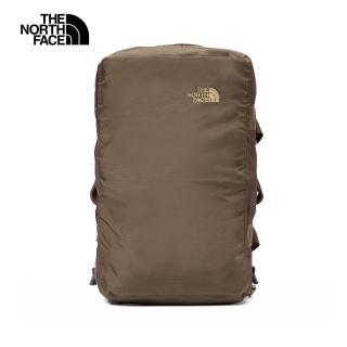【The North Face 官方旗艦】北面男女款棕色DWR防潑水可收納旅行包｜52RQ9IS