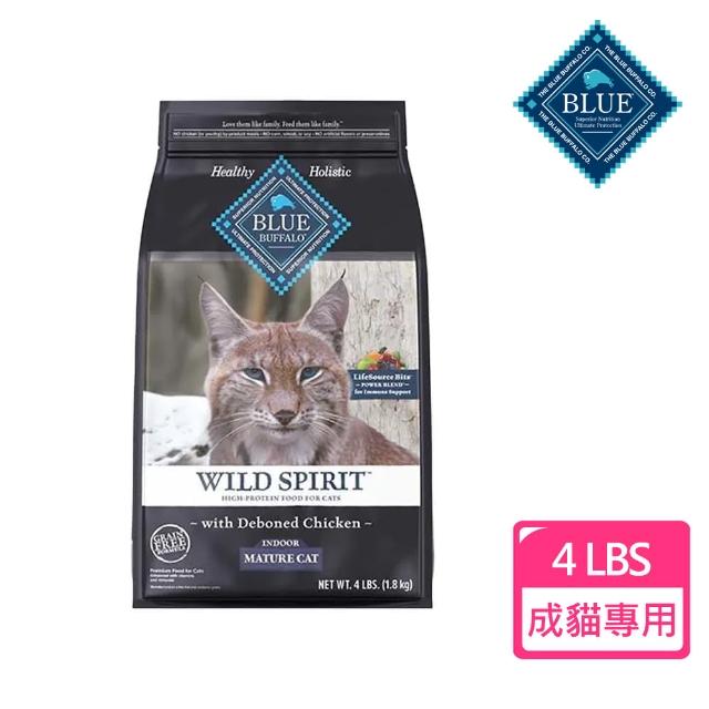 【Blue Buffalo 藍摯】成貓 去骨雞肉無穀配方4磅(成貓/去骨雞肉/無穀配方)