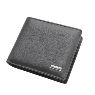 【紳士必備】商務高質感多卡位男士短夾(頭層牛皮 零錢包 票卡夾 證件夾 短款皮