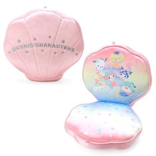 【SANRIO 三麗鷗】美人魚系列 貝殼造型靠墊 造型抱枕 綜合角色