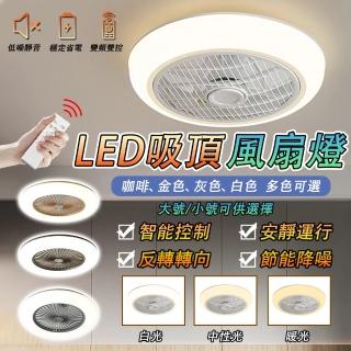 【LADUTA 拉布塔】變頻電風扇 家用超薄風扇燈 隱形吊扇燈 靜音循環扇(臥室房間燈具 吊燈吊扇 led貼片燈)