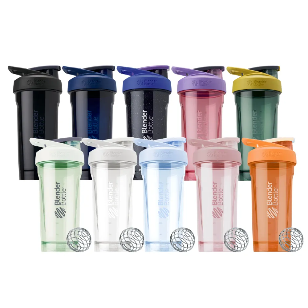 【Blender Bottle】〈Strada Tritan〉按壓式防漏搖搖杯828ml SGS認證(BlenderBottle/運動水壺/搖搖杯)