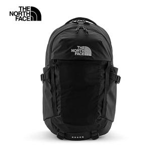 【The North Face 官方旗艦】北面男女款黑色便捷收納休閒後揹包｜52SH4HF(筆電包/登山包)