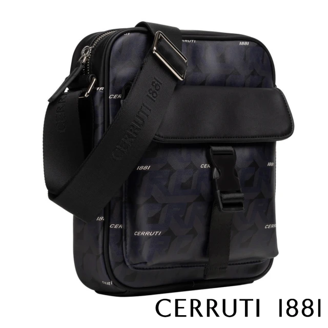 Cerruti 1881 義大利頂級肩背包側背包(黑色 CEBO06513P)