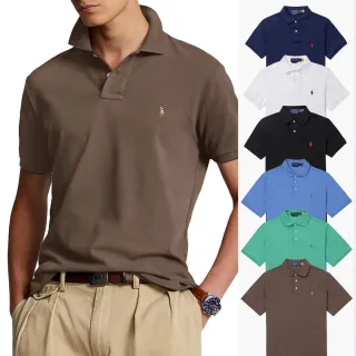 【RALPH LAUREN】RL POLO 經典刺繡小馬透氣短袖POLO衫 上衣-多色組合(PIMA棉/平輸品/)