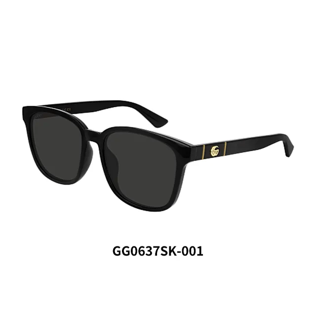 【GUCCI 古馳】韓版膠框太陽眼鏡組合(GG0632SA、GG0636SK、GG0637SK、GG0765SA 多款任選)