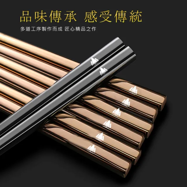 【Beroso 倍麗森】316不鏽鋼方筷子湯匙餐具組(SGS檢驗合格/環保餐具/露營/開學/開學必備)