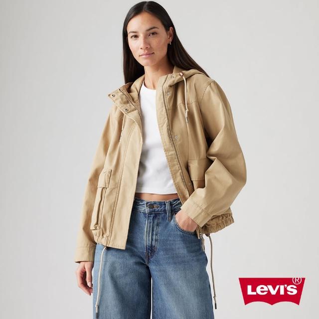 【LEVIS 官方旗艦】女款抽繩式連帽外套 人氣新品 A8512-0004