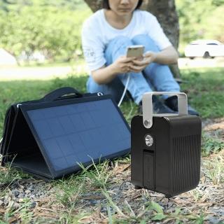 【Roommi】多功能行動電源供應器│小電寶+60W太陽能板(RM-P02+60W)