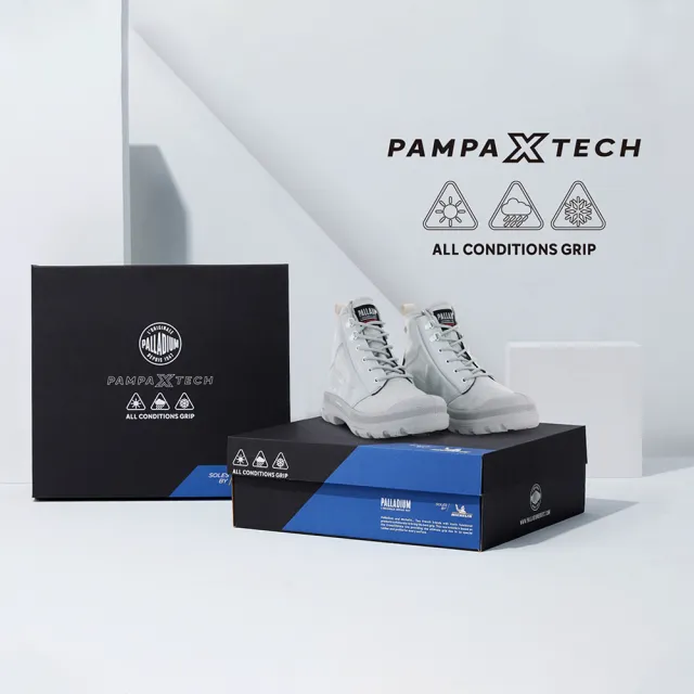 【Palladium】PAMPA X TECH WP+米其林科技聯名橘標防水靴-中性-四色任選