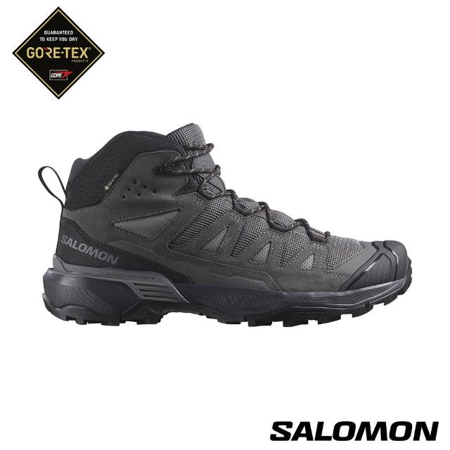 【salomon官方直營】男 X ULTRA 360 LTR Goretex 中筒登山鞋(灰/灰/棕)