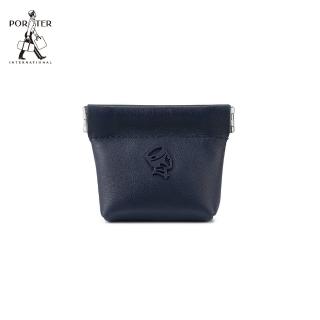 【PORTER INTERNATIONAL】內斂質蘊CENTRIC真皮零錢包(藍)