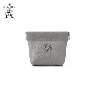 【PORTER INTERNATIONAL】內斂質蘊CENTRIC真皮零錢包(暖深灰)