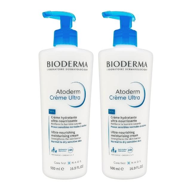 【BIODERMA 貝膚黛瑪】Atoderm舒益滋潤保濕乳500mlX2入(國際航空版)