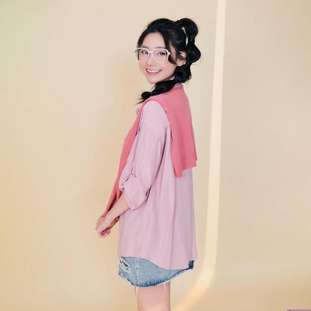 【MAJOR MADE】兩件式親膚刺繡披肩襯衫(襯衫/披肩襯衫/棉質襯衫)