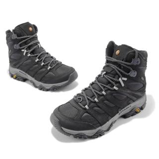 【MERRELL】Moab apex mid waterproof 健行 女中筒登山鞋 黑色(ML037220)