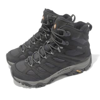 【MERRELL】Moab apex mid waterproof 健行 男登山鞋 黑色(ML037049)