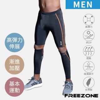 【FREEZONE】現貨 高彈力機能緊身壓力短褲 男款-FZ100型(基礎壓縮/日著瑜珈/慢跑快走登山運動/健身)