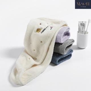 【MOONSTROLL 月行寢居】宇宙星球吸水乾髮帽(浴帽 乾髮帽 包髮巾 超吸水浴帽 髮帽 乾髮帽 快乾髮)