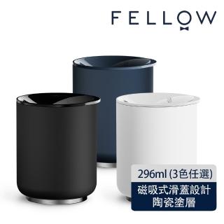 【FELLOW】ROCKY 洛奇 雙層真空陶瓷隨行杯 10oz/296ml(陶瓷塗層/磁吸式防塵杯蓋/寬口)