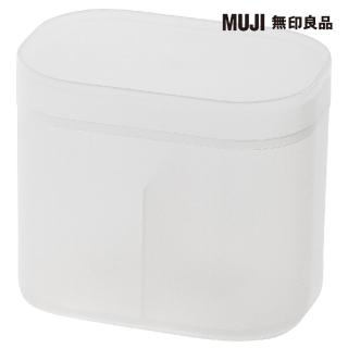 【MUJI 無印良品】PP化妝盒/棉棒用.附蓋 約107x72x91mm