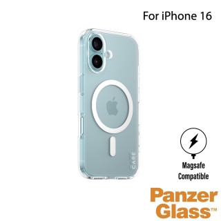 【PanzerGlass】iPhone 16 6.1吋 Flagship 磁吸透明防摔殼(透白)