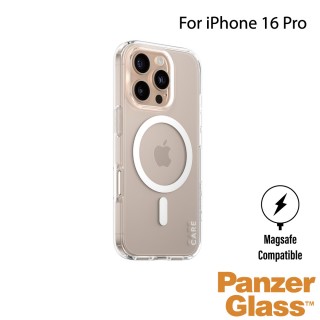 【PanzerGlass】iPhone 16 Pro 6.3吋 Flagship 磁吸透明防摔殼(透白)