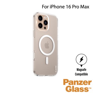 【PanzerGlass】iPhone 16 Pro Max 6.9吋 Flagship 磁吸透明防摔殼(透白)