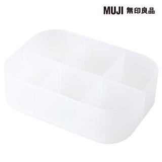 【MUJI 無印良品】PP化妝盒1/4橫型.附隔板 約150x110x45mm