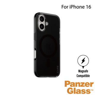 【PanzerGlass】iPhone 16 6.1吋 Flagship 磁吸透明防摔殼(煙燻黑)
