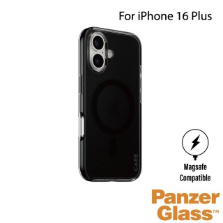 【PanzerGlass】iPhone 16 Plus 6.7吋 Flagship 磁吸透明防摔殼(煙燻黑)