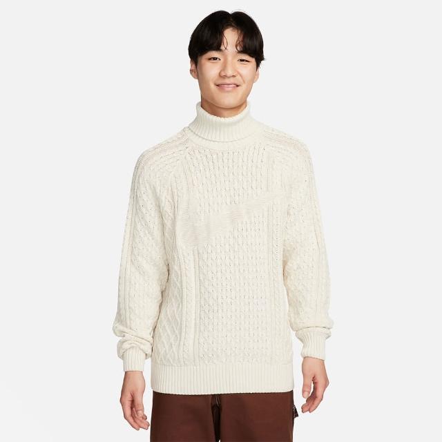 【NIKE 耐吉】高領針織毛衣_男_白色_AS M NL CABLE KNIT TURTLENECK(FB7771072)