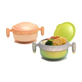 【JoyNa】副食品兒童餐具 多功能保溫保冷不鏽鋼碗