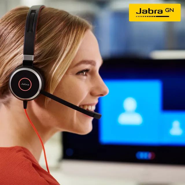 【Jabra】Evolve 40 MS 商務耳機麥克風(Stereo 頭戴式立體聲耳機麥克風)