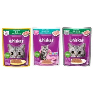 【Whiskas偉嘉】Whiskas偉嘉妙鮮包 80g*24入 寵物/貓罐頭/貓食