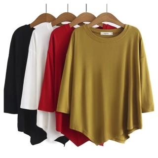 【ASister 小姊姊】大尺碼上衣☆*圓領莫代爾*Plus+七分袖T恤(4色 XL-4XL #AS0719 F33 8147)