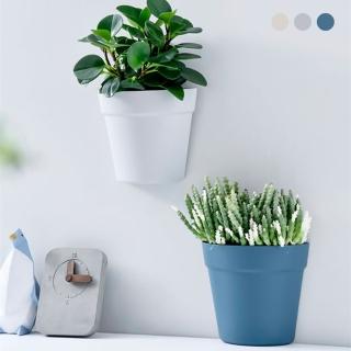 【JOHN HOUSE】免釘貼壁掛花盆 免打孔 北歐風牆面花盆 懸掛花盆 多肉植物花盆(壁掛盆栽)
