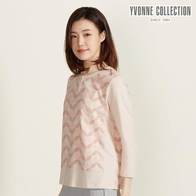 【YVONNE 以旺傢飾】和柄印花長袖上衣-和果粉