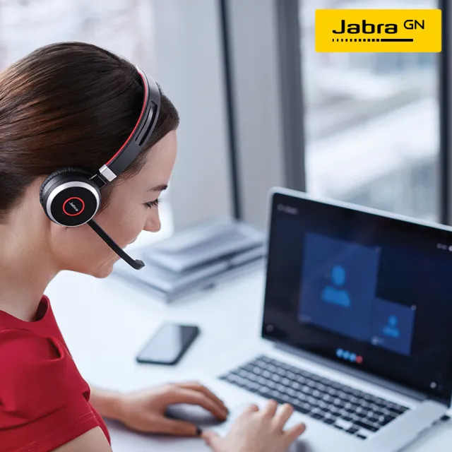 【Jabra】Evolve 65 SE耳罩式商務無線藍芽耳機麥克風(藍牙無線頭戴式立體聲耳機麥克風)