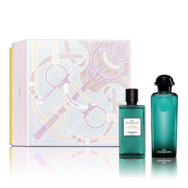 【Hermes 愛馬仕】橘綠之泉古龍水 100ML香氛禮盒(古龍水100ML+洗髮沐浴膠80ML 平行輸入)