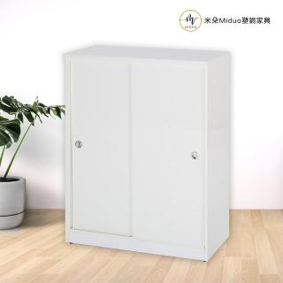 【Miduo 米朵塑鋼傢俱】2.7尺拉門塑鋼鞋櫃 推門鞋櫃