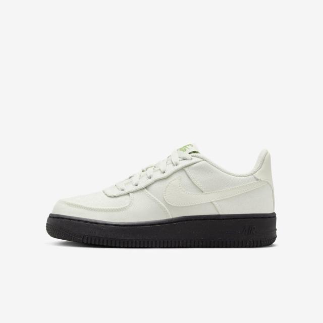 【NIKE 耐吉】Air Force 1 Lv8 3 GS 大童 休閒鞋 運動 經典 帆布 淡綠(FJ3289-001)