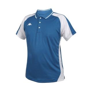 【KAPPA】男女吸濕排汗短袖POLO衫-臺灣製 運動 慢跑 上衣(311K4XW-R29)